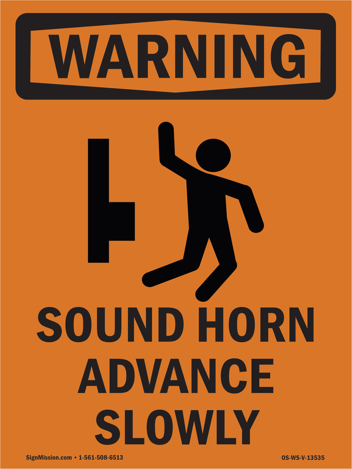 Sound Horn Advance Slowly With Symbol