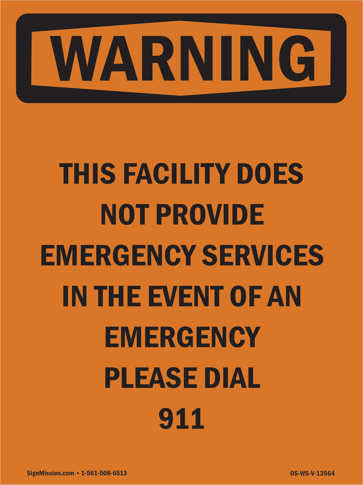 This Facility Does Not Provide Emergency