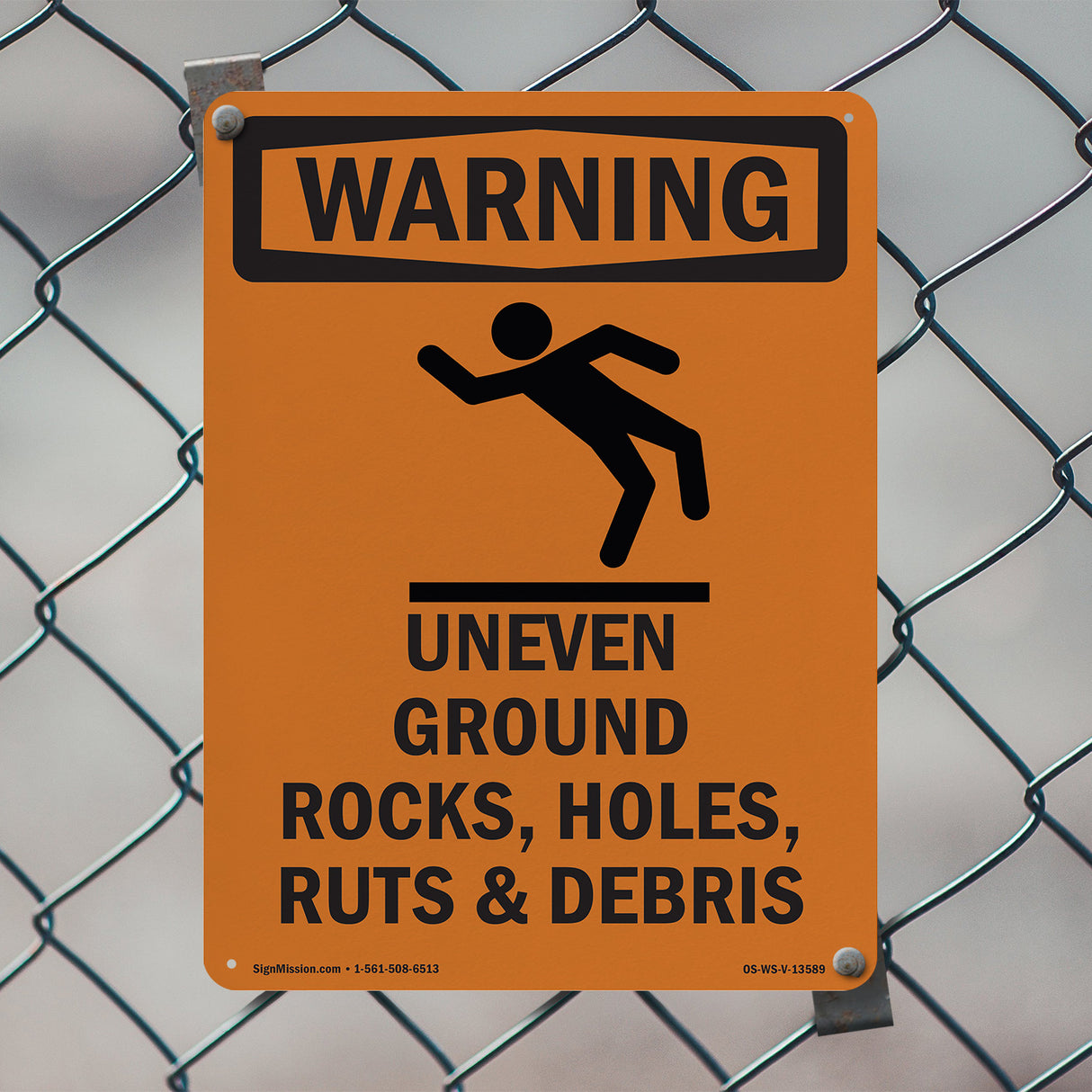 Uneven Ground Rocks, Holes, With Symbol
