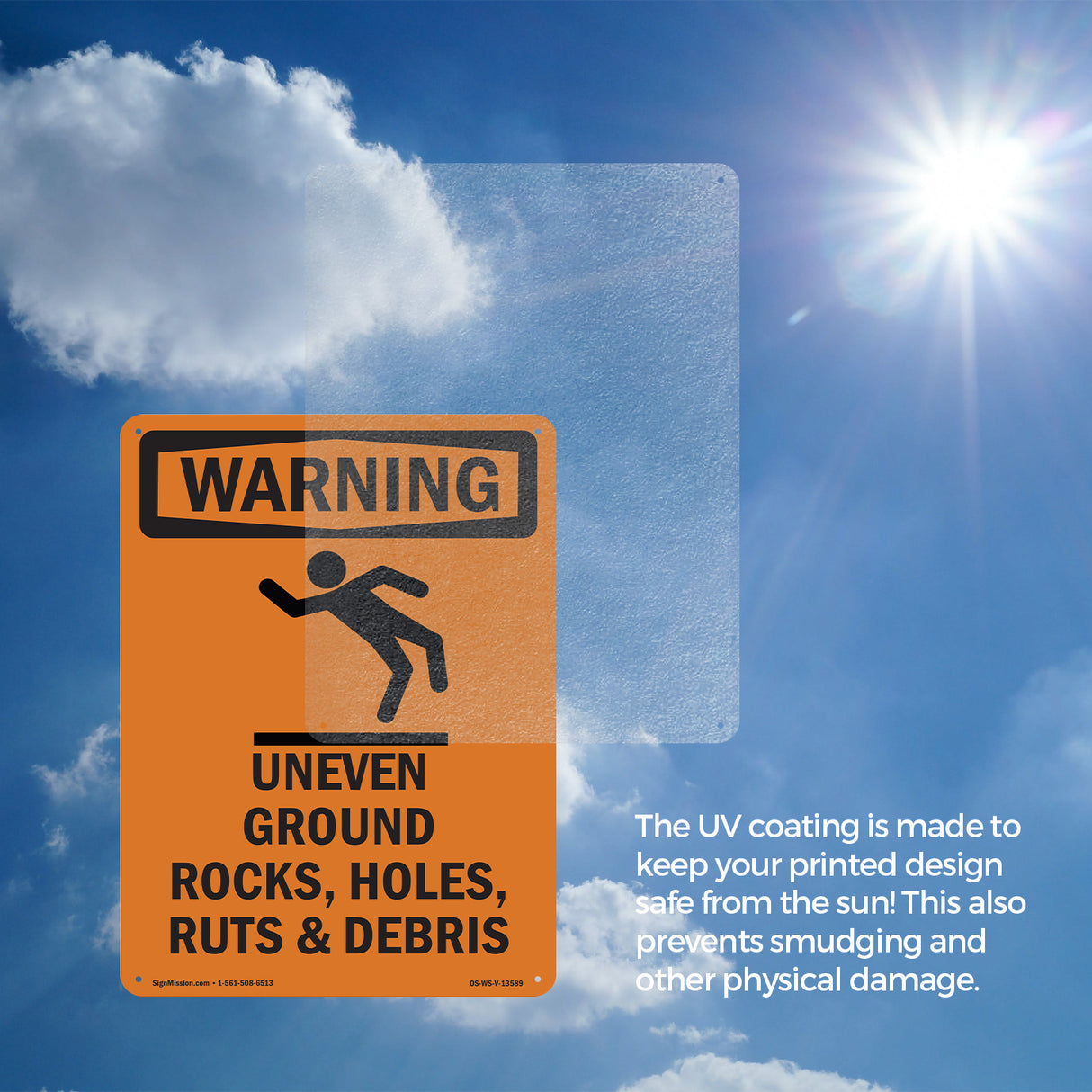 Uneven Ground Rocks, Holes, With Symbol