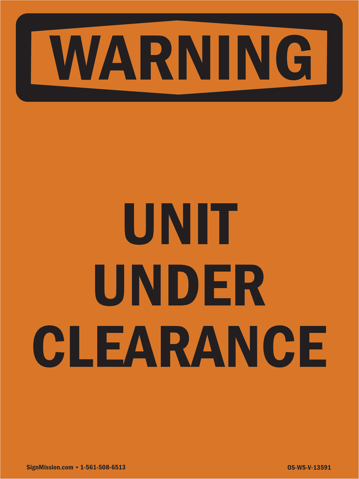 Unit Under Clearance