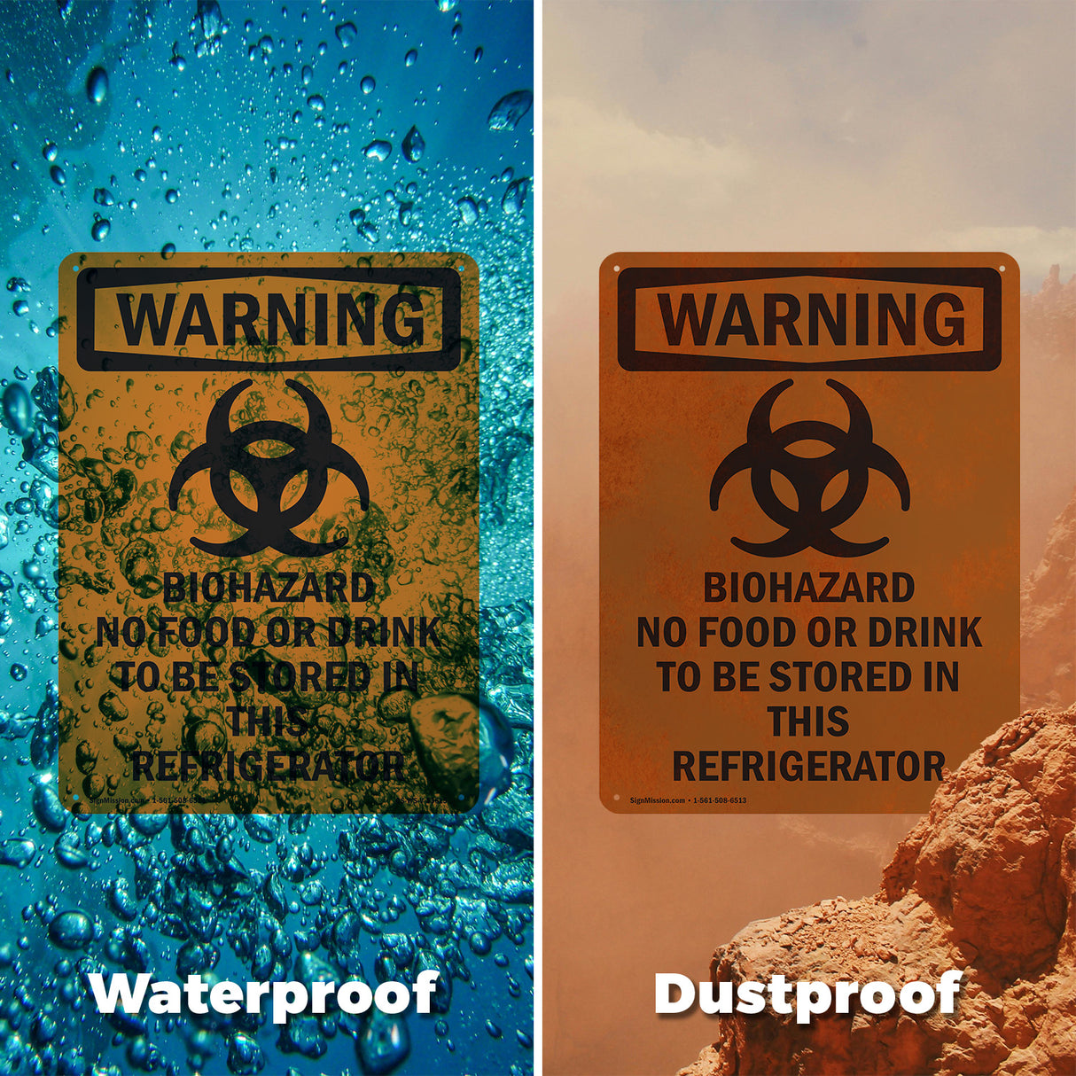 Biohazard No Food Or With Symbol