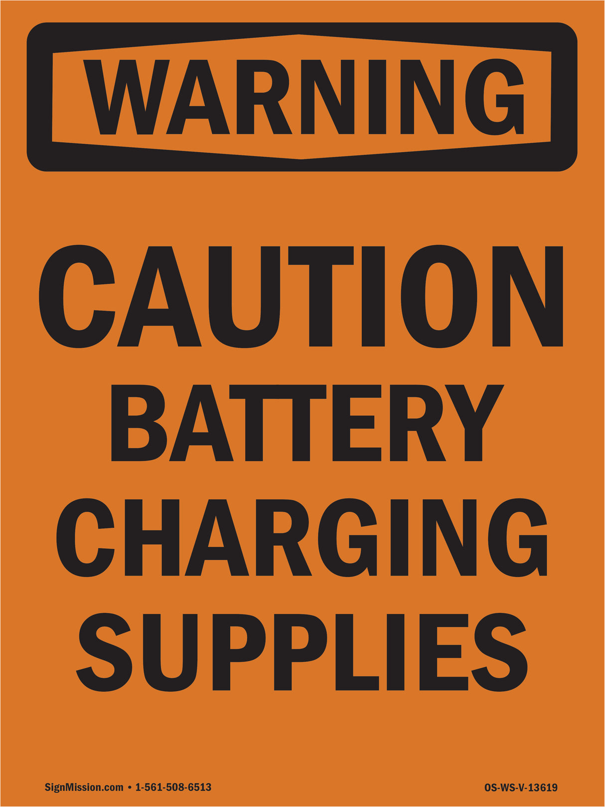 Caution Battery Charging