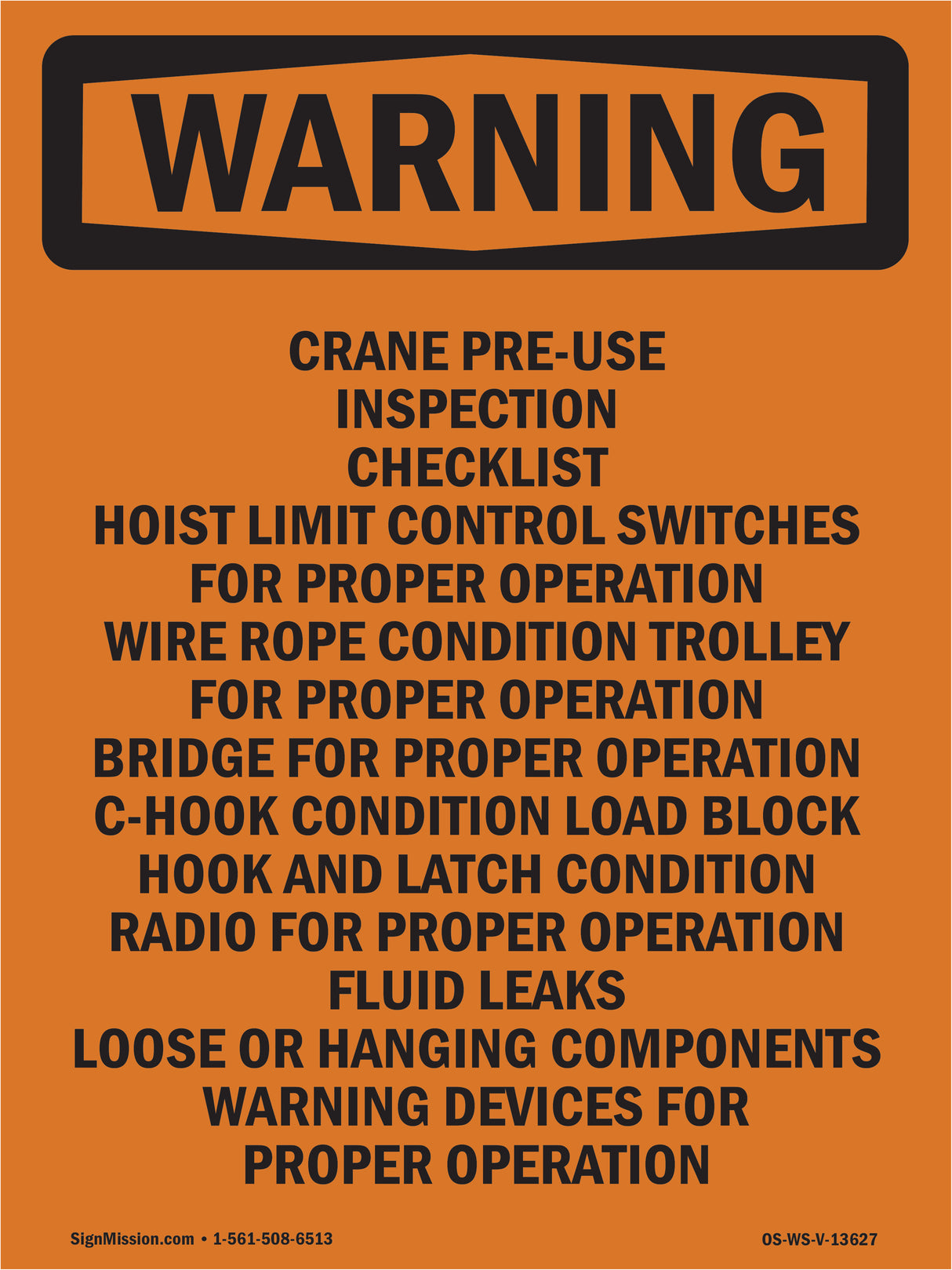 Crane Pre-Use Inspection