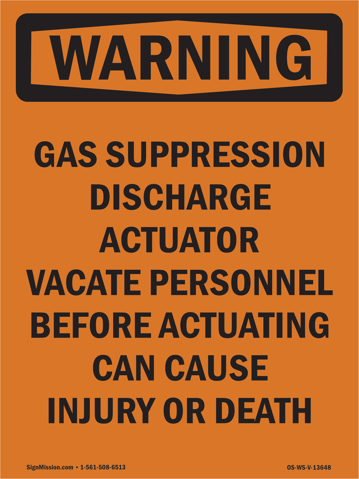 Gas Suppression Discharge Actuator