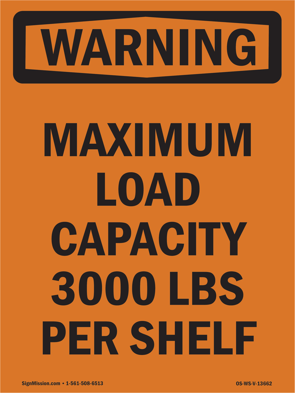 Maximum Load Capacity 3000 Lbs Per Shelf
