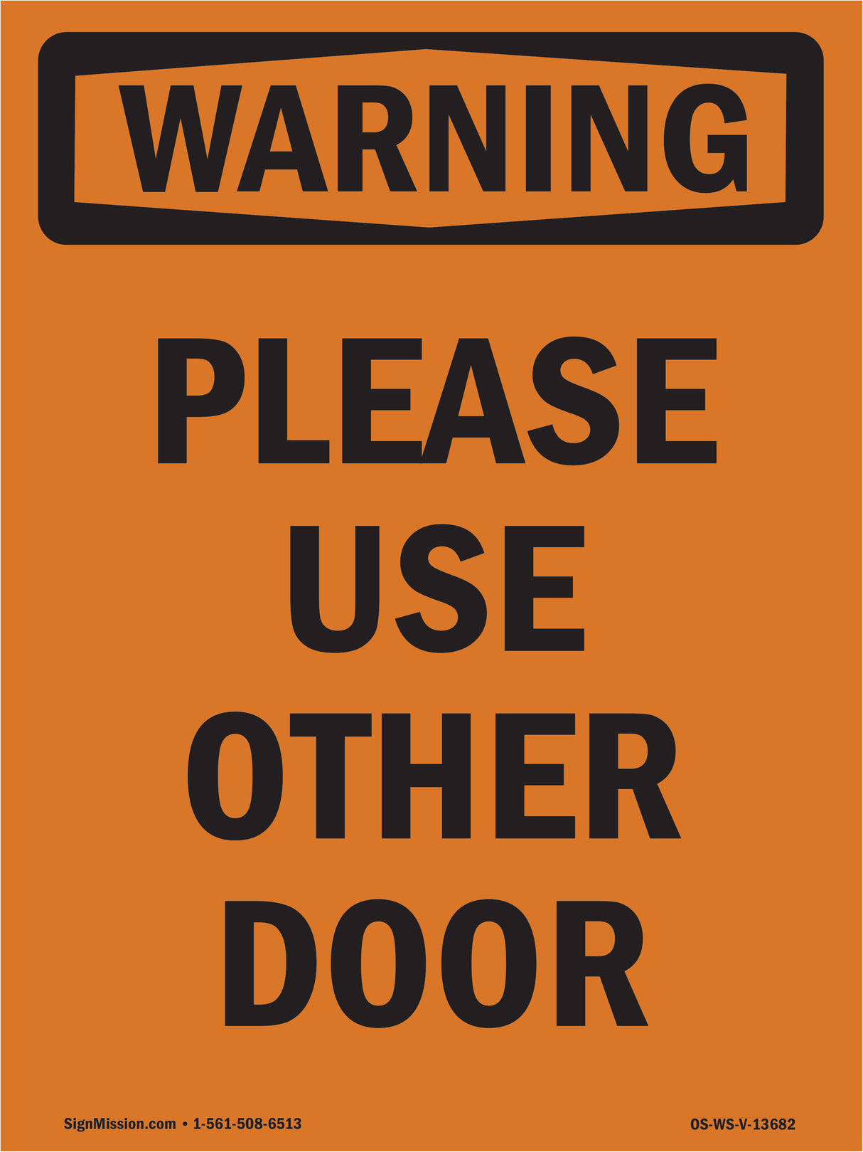 Please Use Other Door