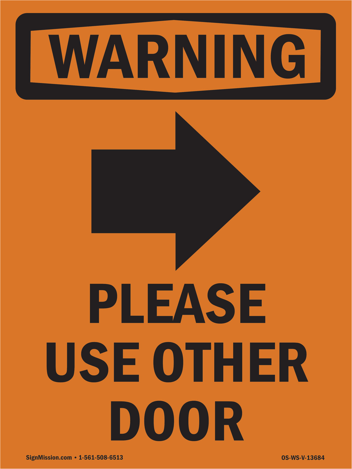 Please Use Other Door With Symbol