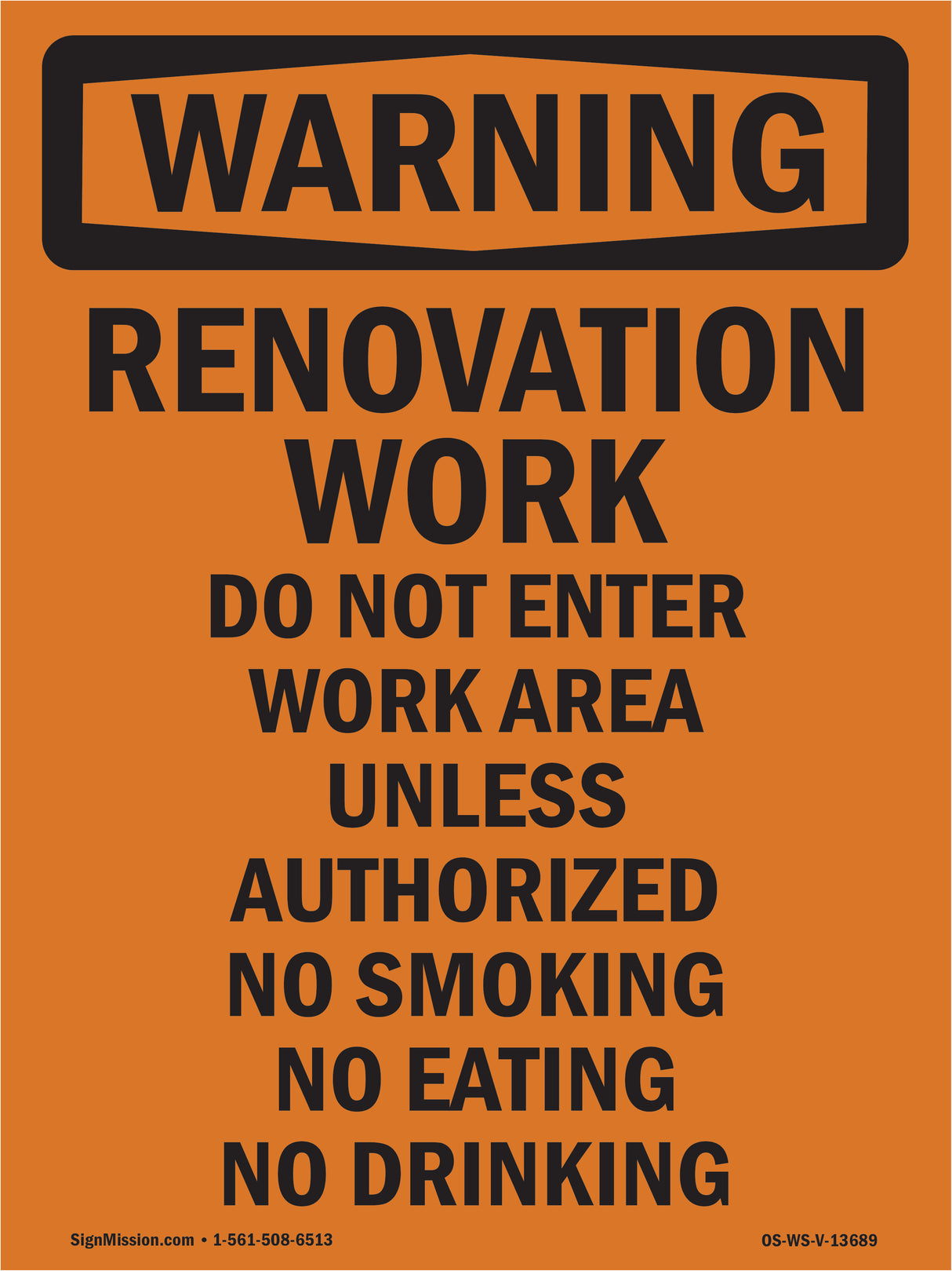 Renovation Work Do Not Enter