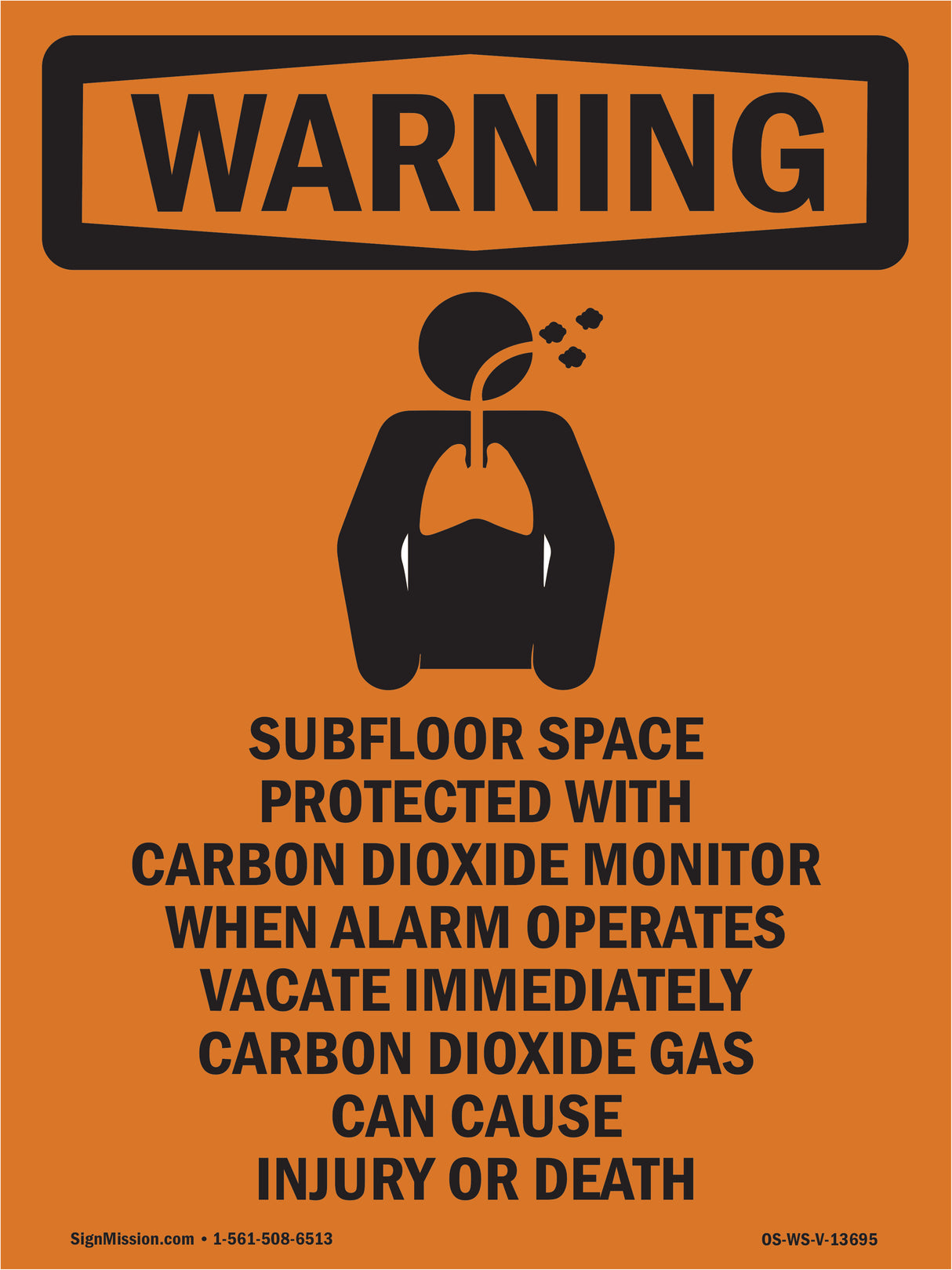 Subfloor Space Protected With Symbol