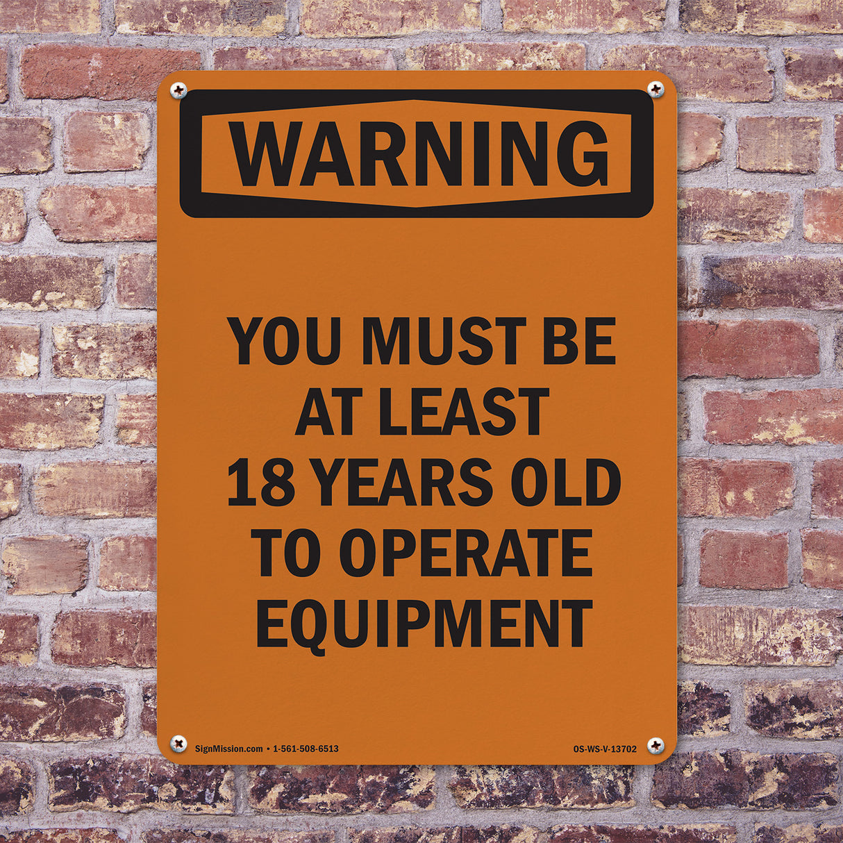 Must Be At Least 18 Years To Operate