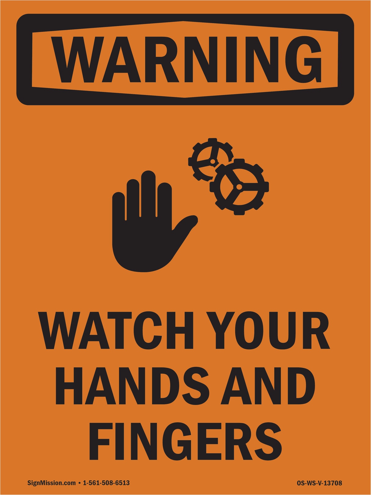 Watch Your Hands And Fingers Bilingual