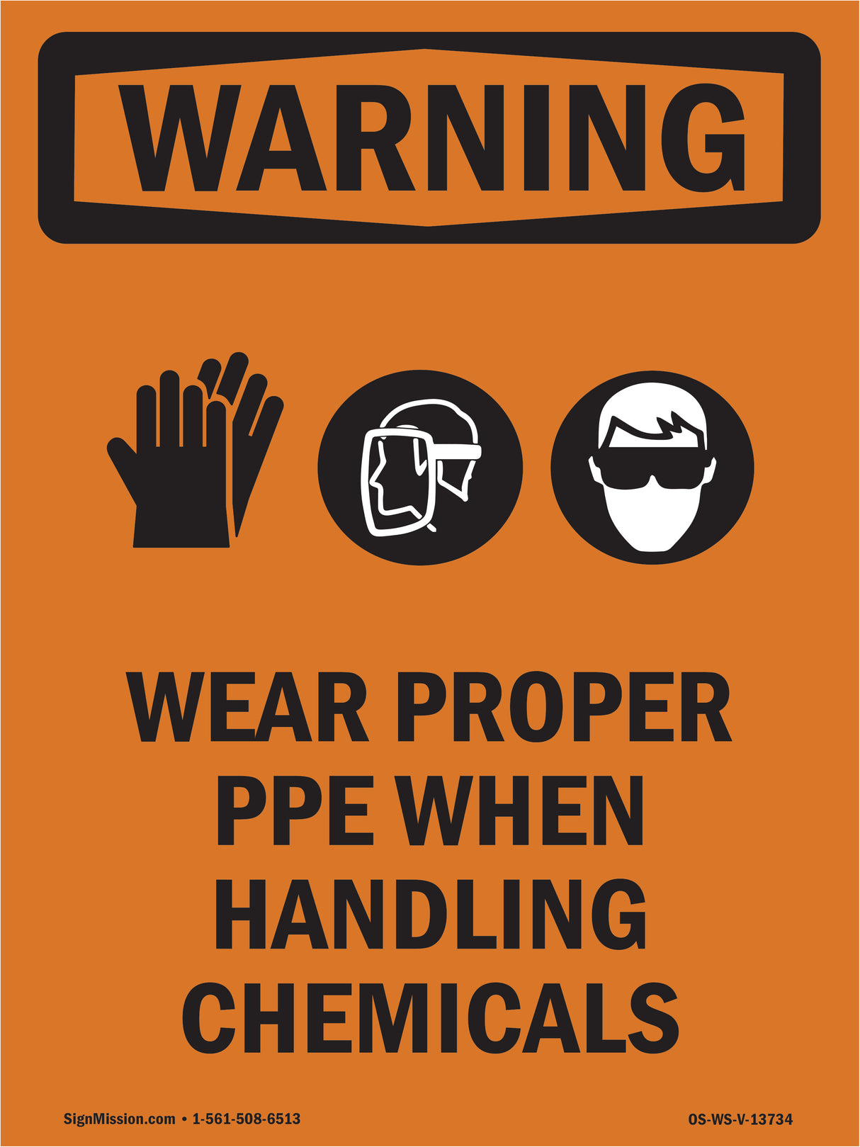 Wear Proper PPE Handling Chemicals