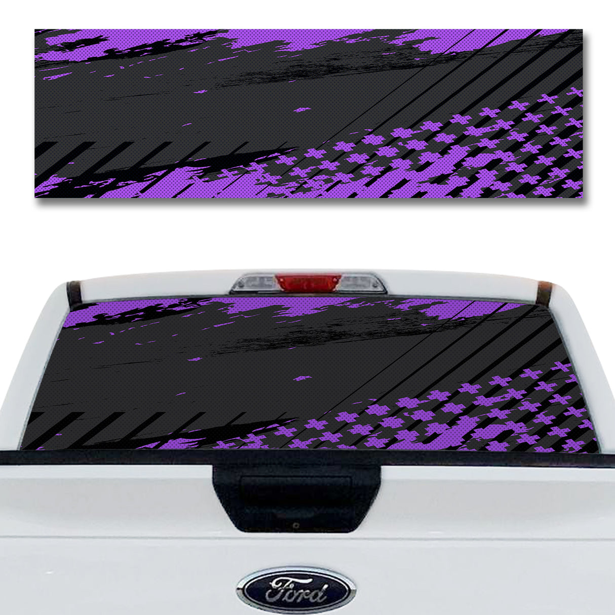 Grunge Cross Purple
