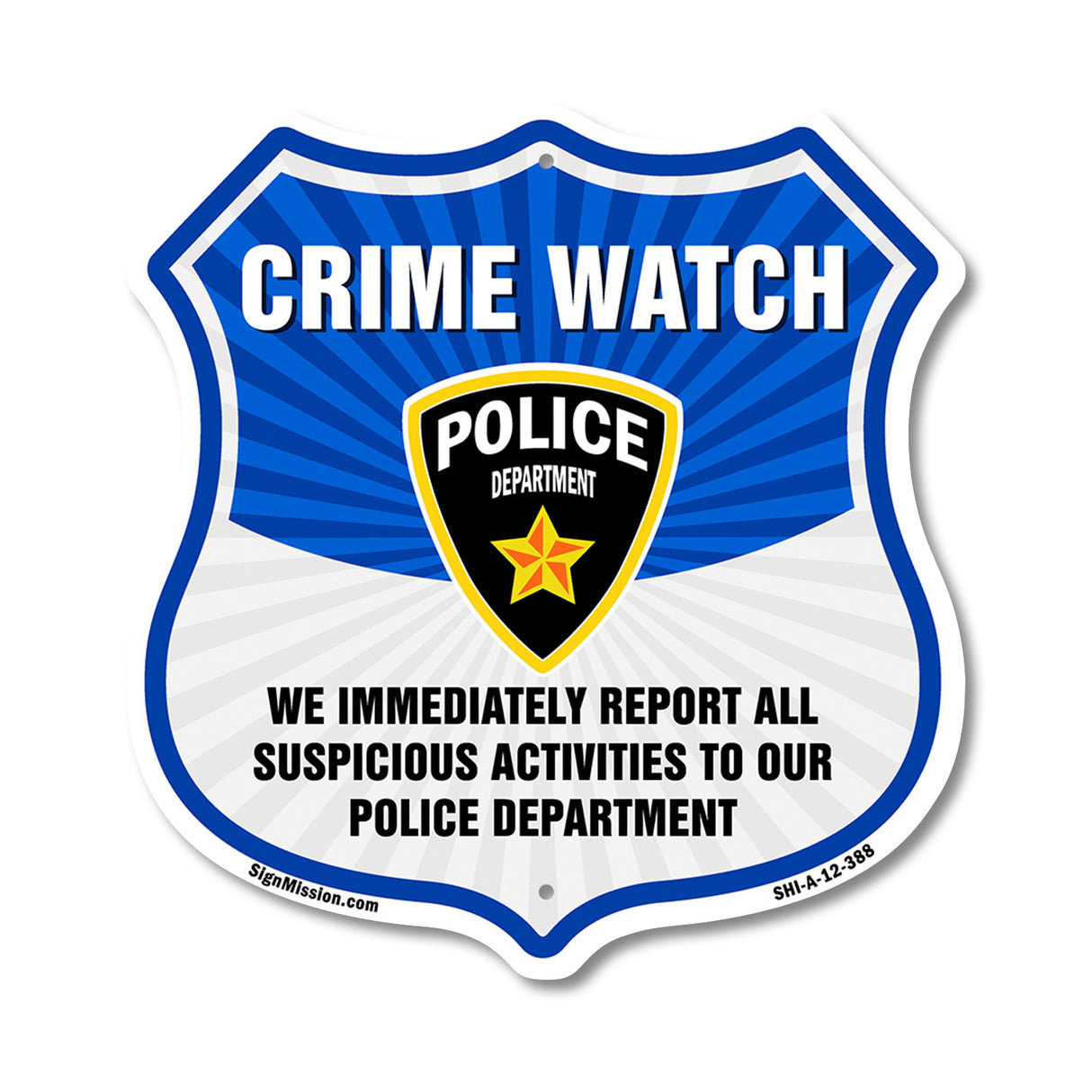 Neighborhood Crime Watch We Immediately Report All Suspicious Activities To Our Police Department