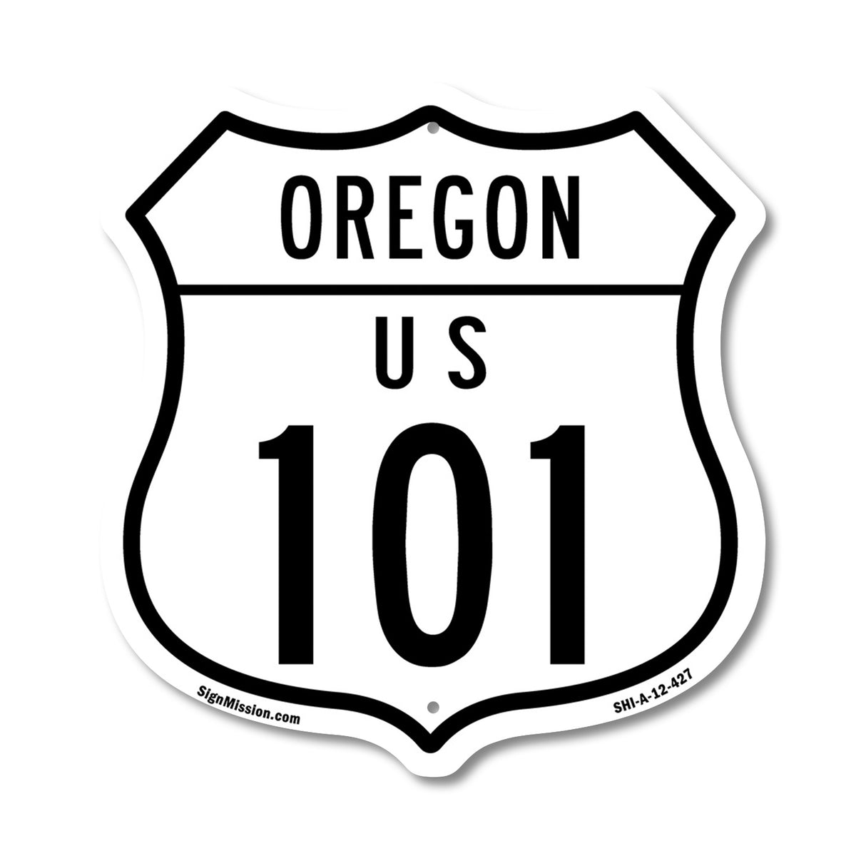 Oregon Route Marker Shield Sign Us 101