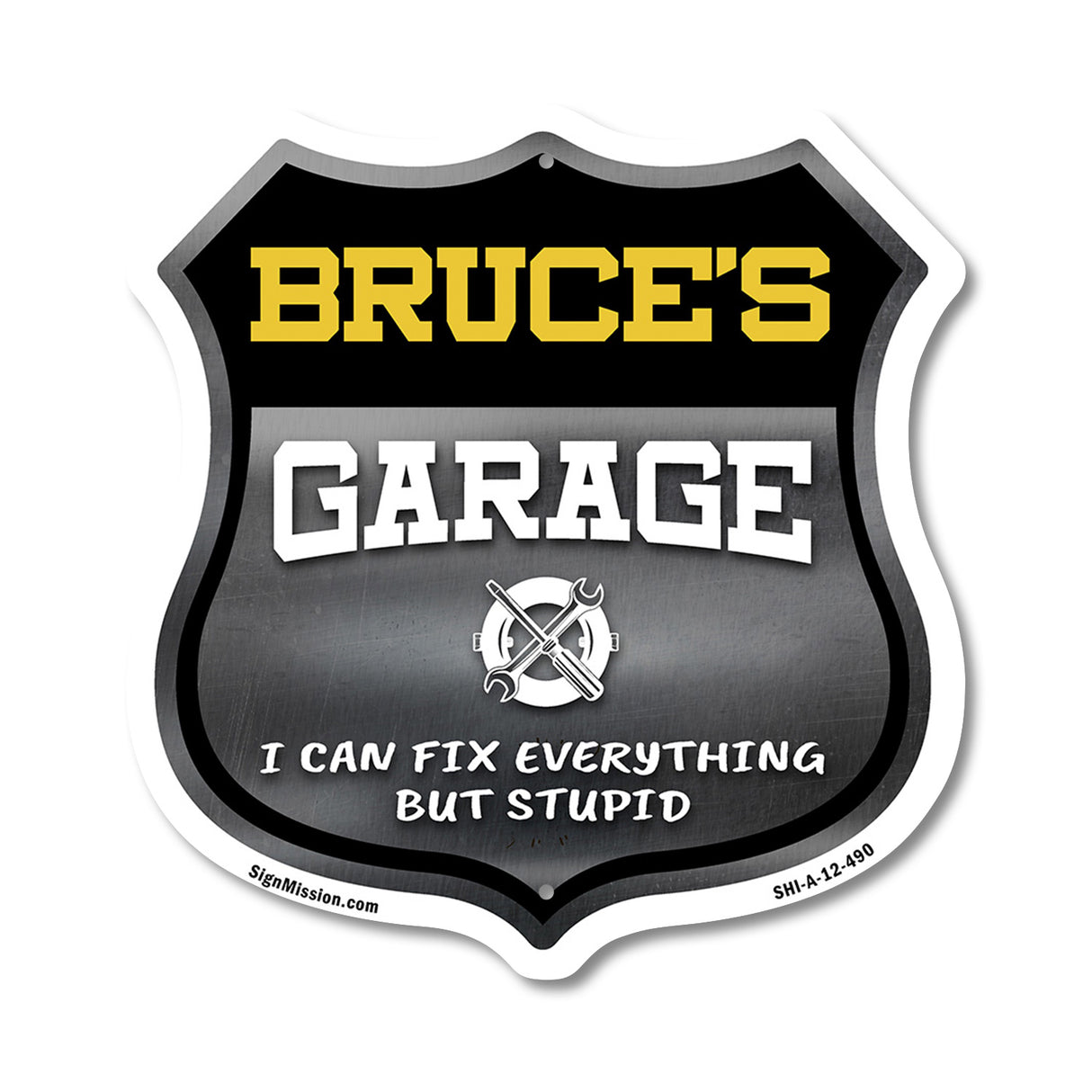 Bruce's Garage I Can Fix Everything But Stupid