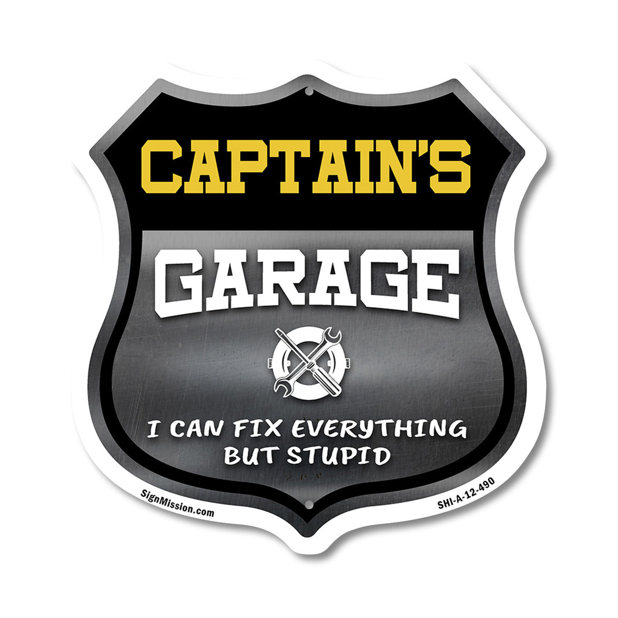 Captain's Garage I Can Fix Everything But Stupid
