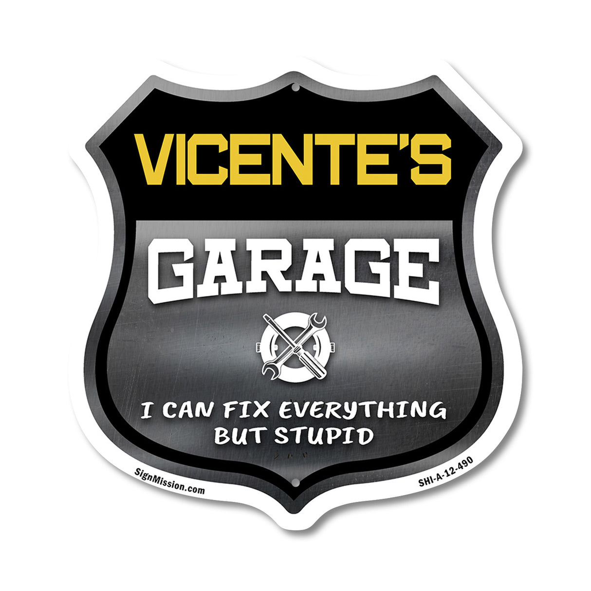 Vicente's Garage I Can Fix Everything But Stupid