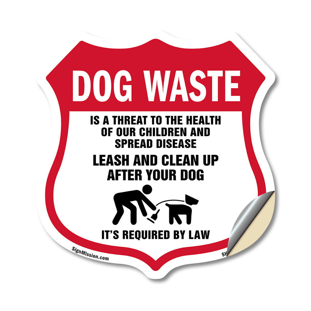 Dog Poop Dog Waste Is A Threat To The Health Of Our Children. Leash And Clean Up After Your Dog