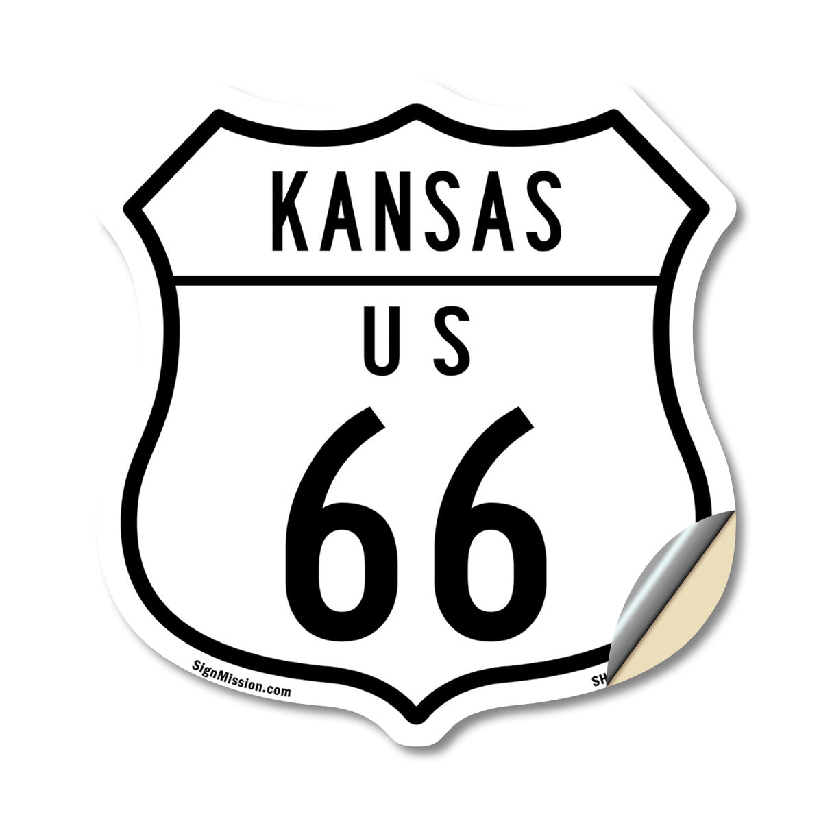 Kansas Route Marker Shield Sign Us 66