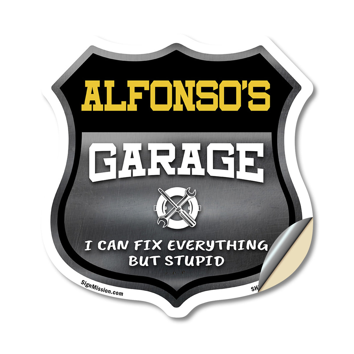 Alfonso's Garage I Can Fix Everything But Stupid