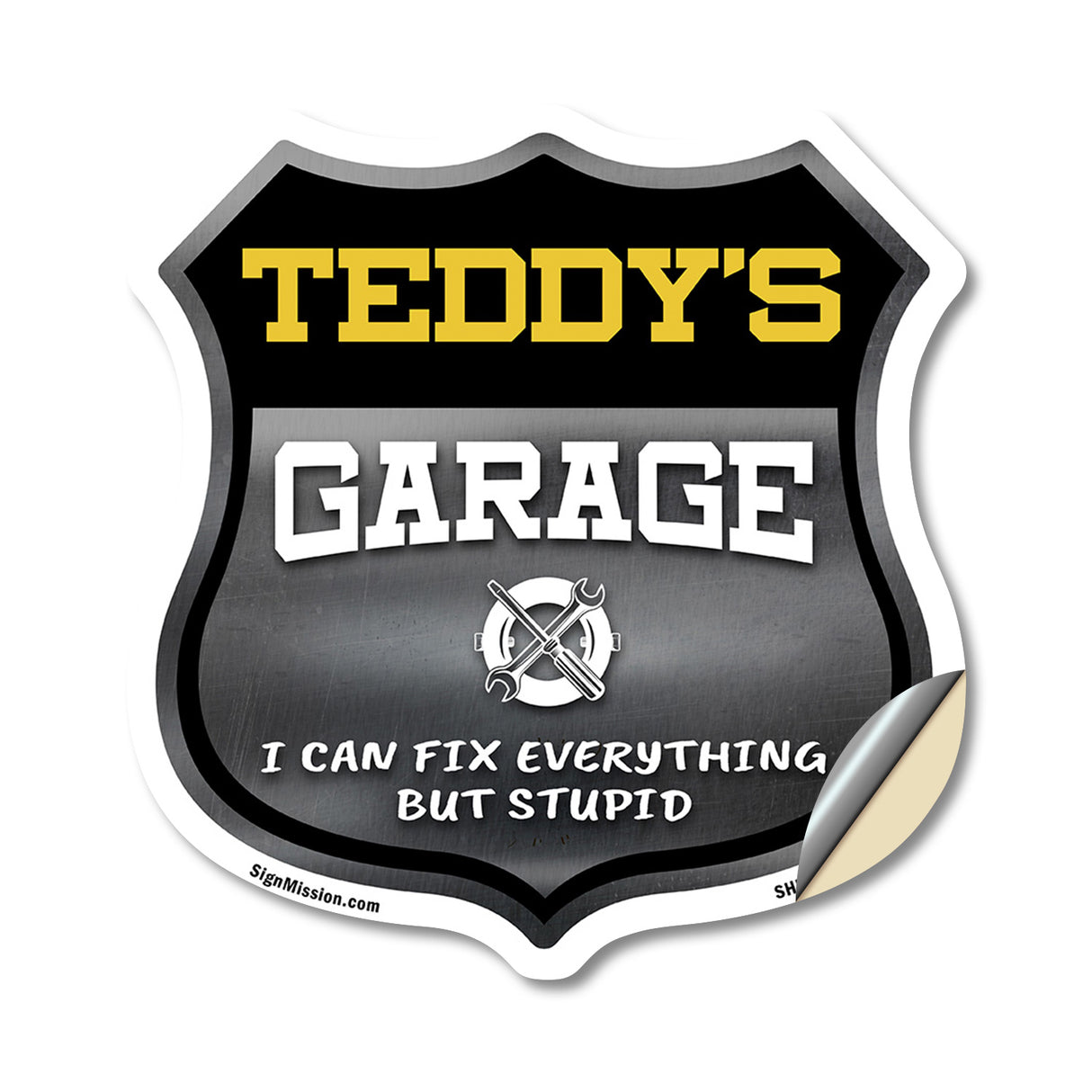 Teddy's Garage I Can Fix Everything But Stupid