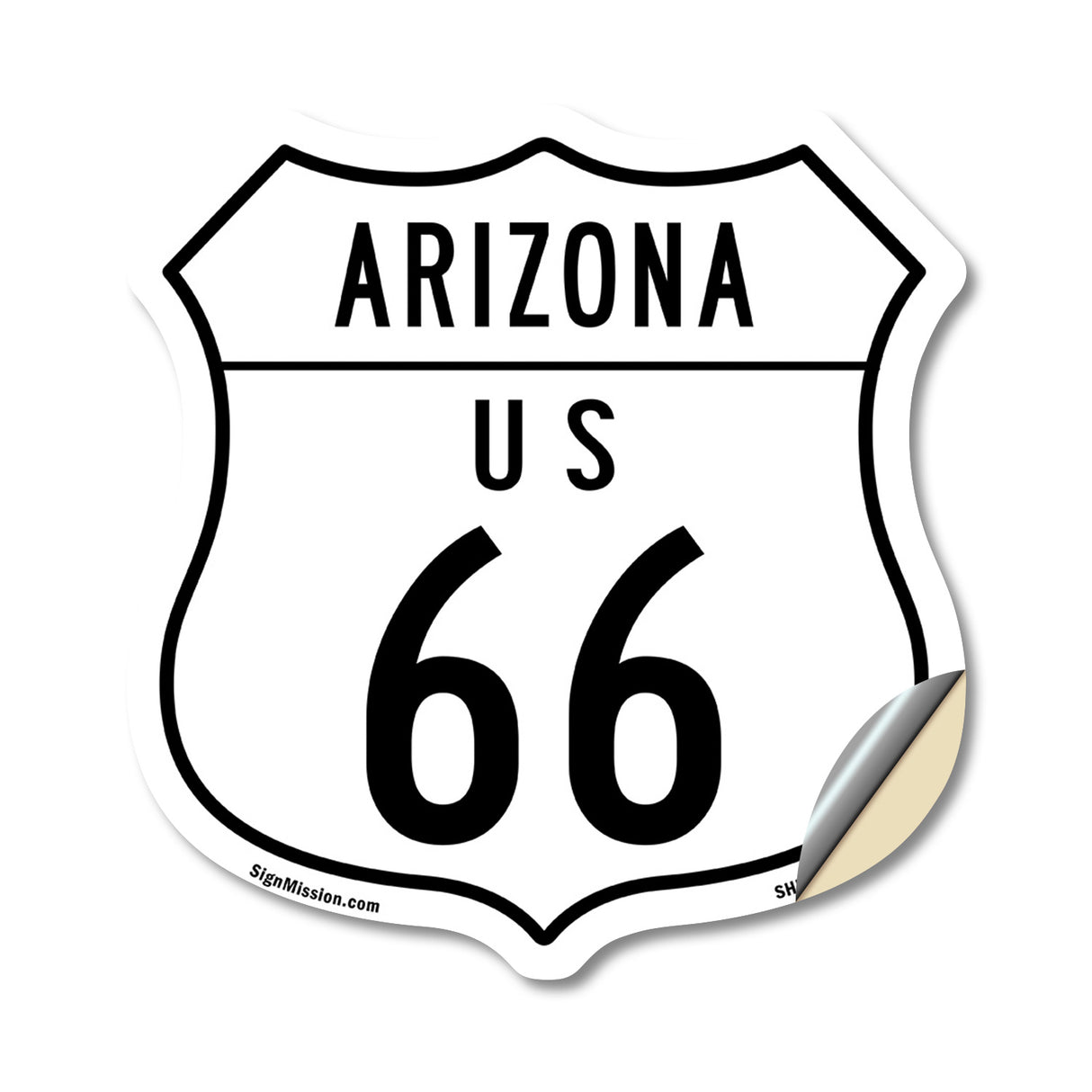 Arizona Route Marker Shield Sign Us 66