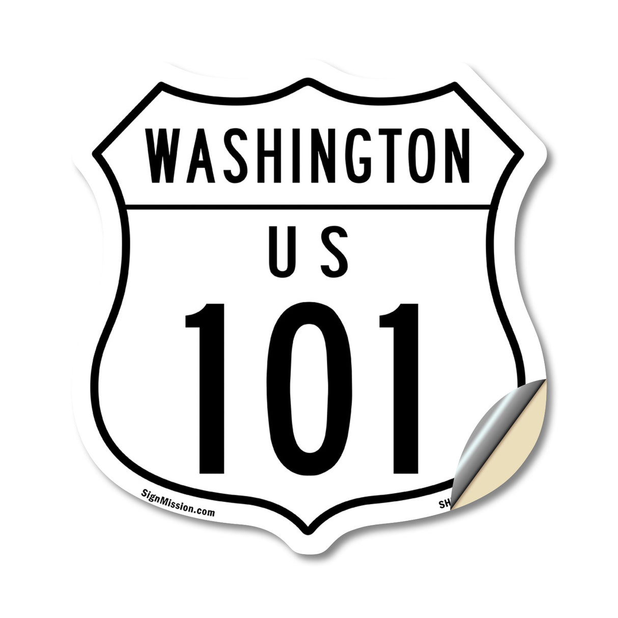 Washington Route Marker Shield Sign Us 101