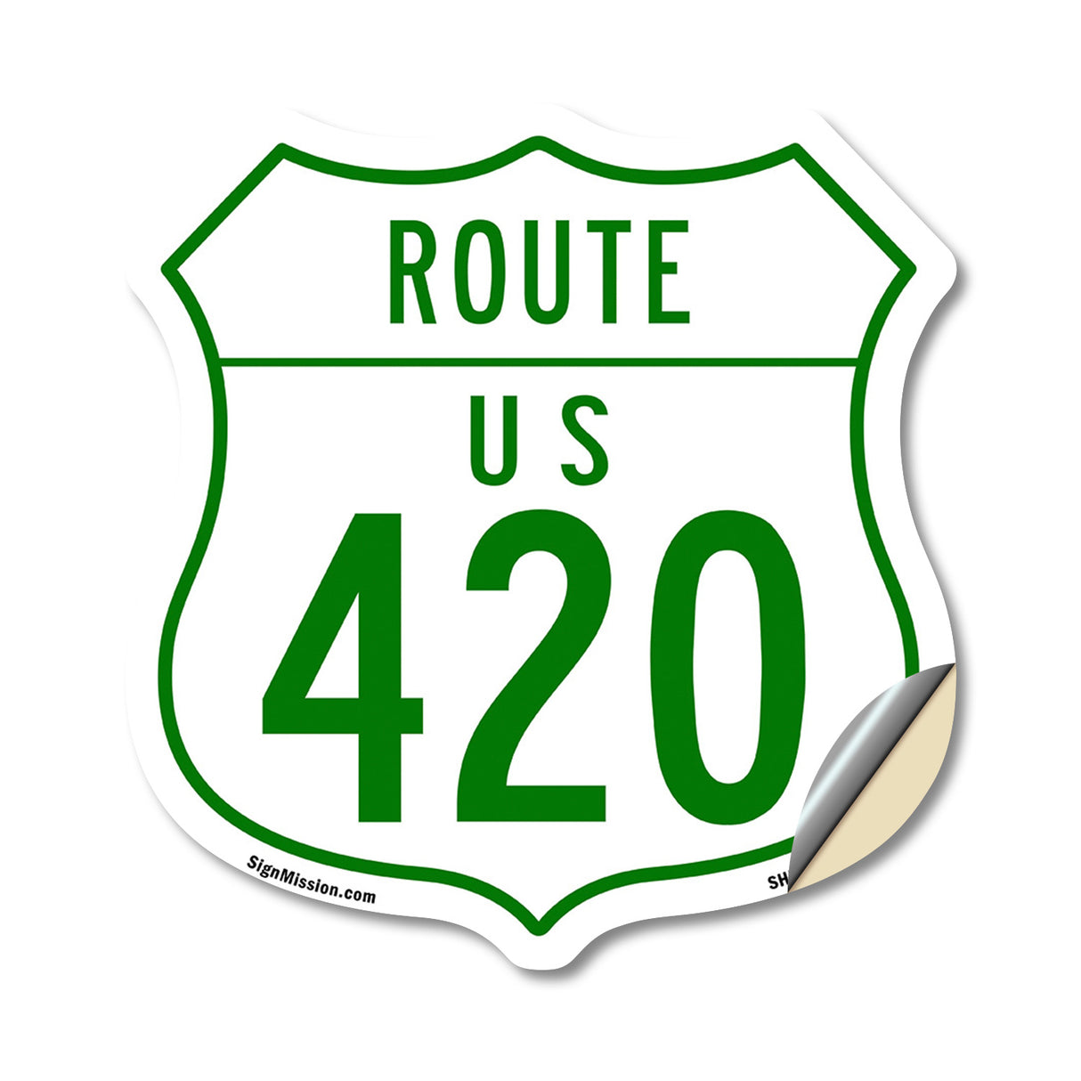 Route Marker Shield Sign Us 420