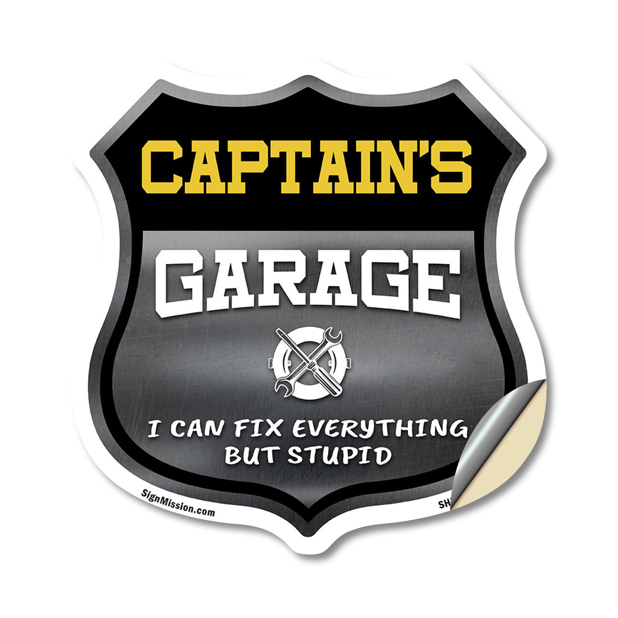 Captain's Garage I Can Fix Everything But Stupid