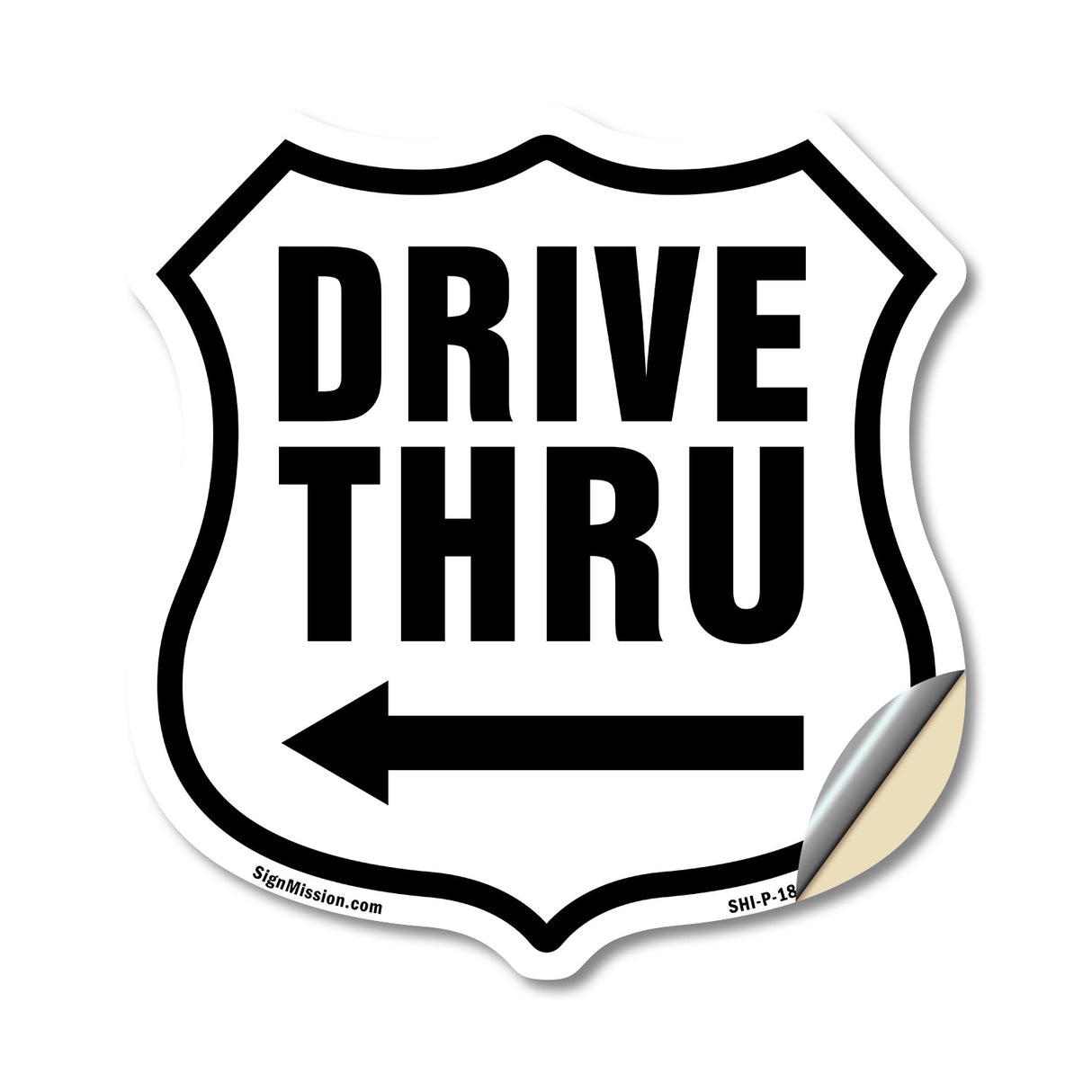 Drive Thru Left Arrow