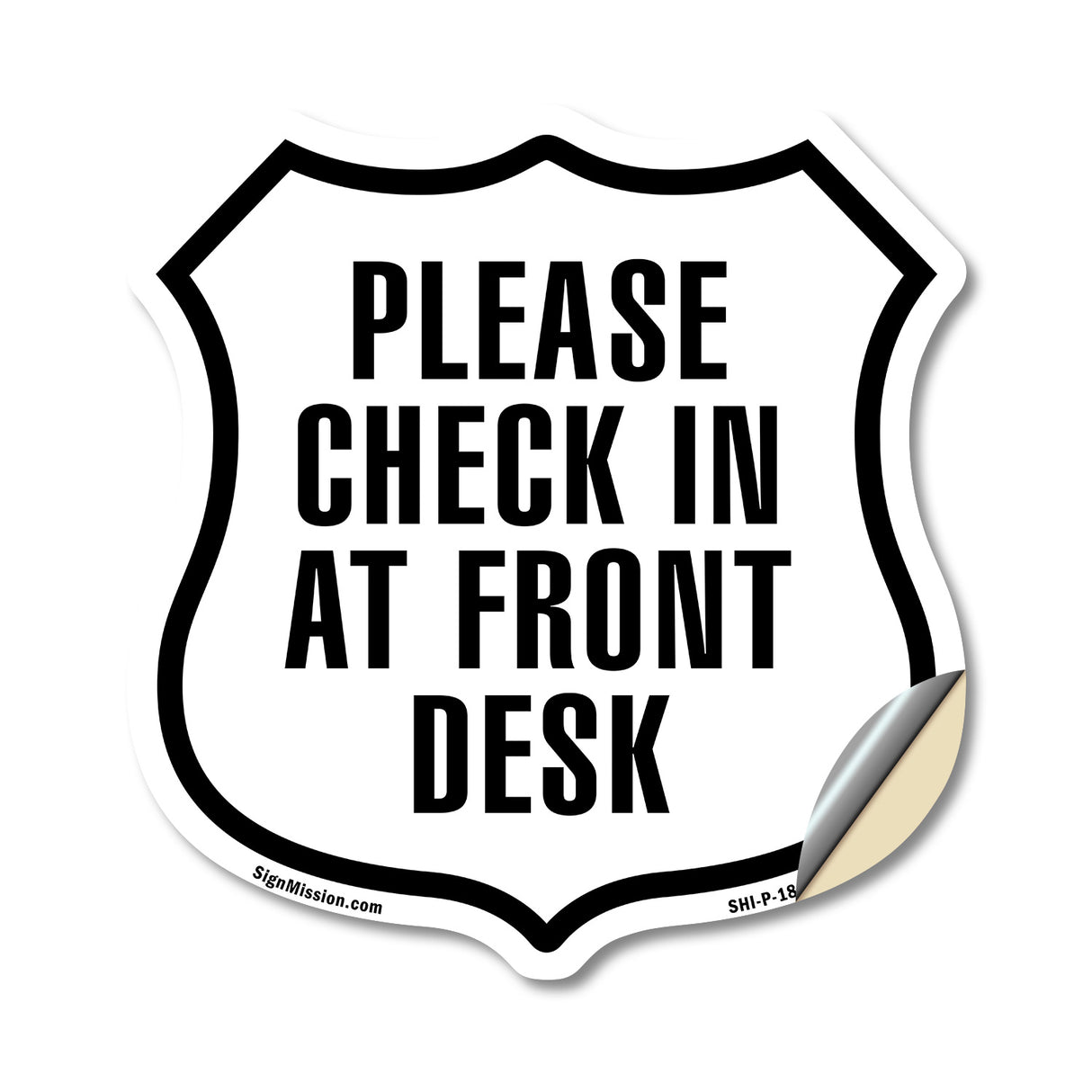 Please Check In At Front Desk