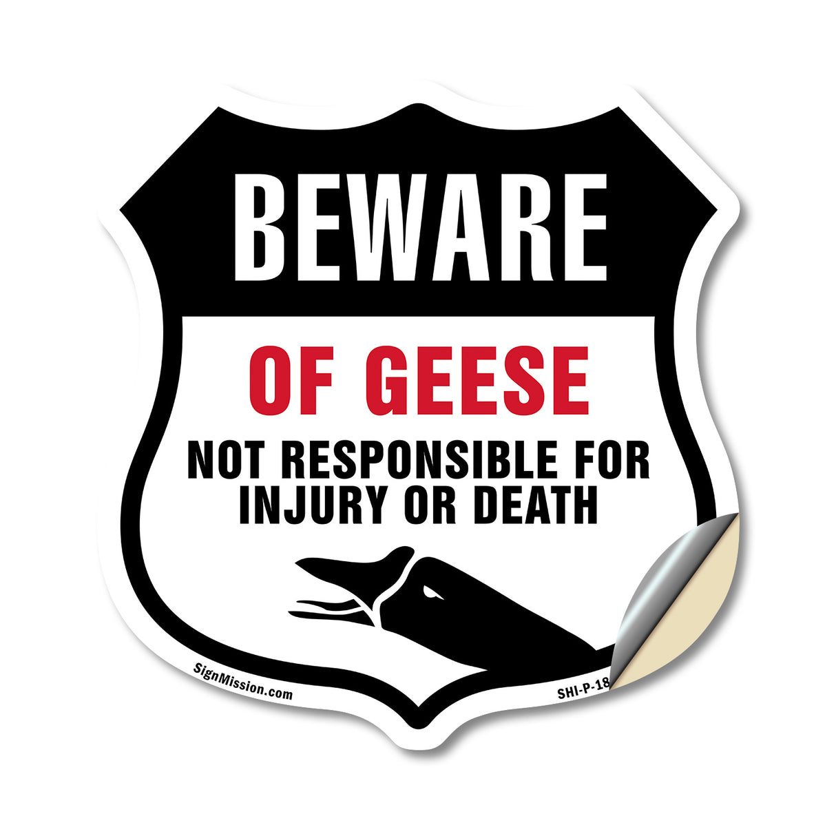 Beware Of Geese Not Responsible For Injury Or Death