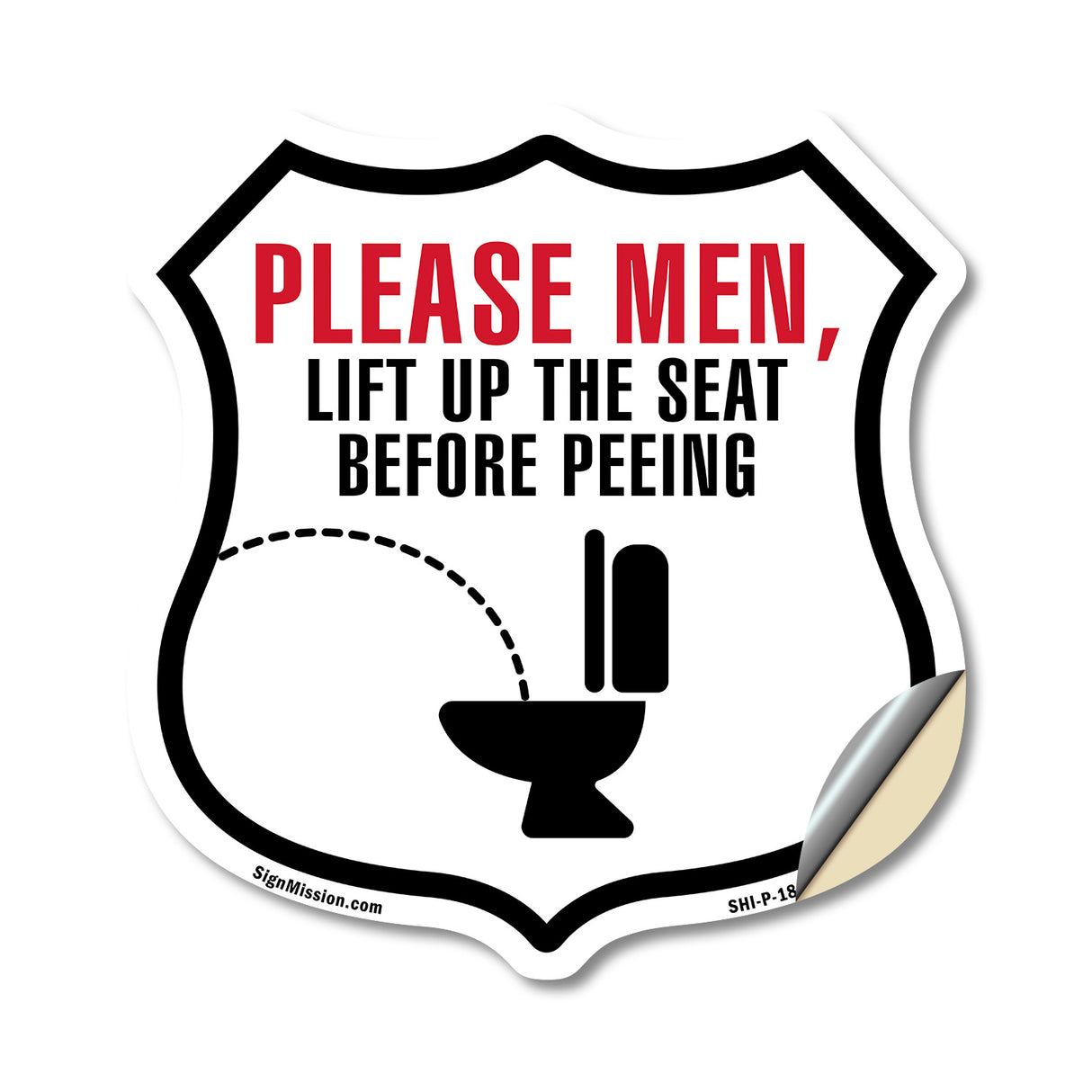 Please Men Lift Up The Seat Before Peeing
