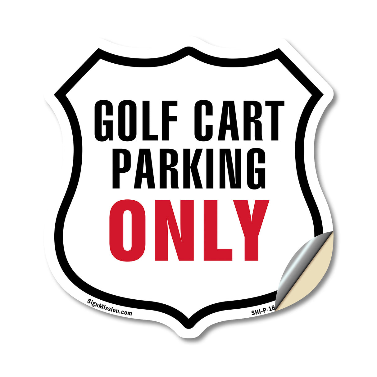 Golf Cart Parking Only