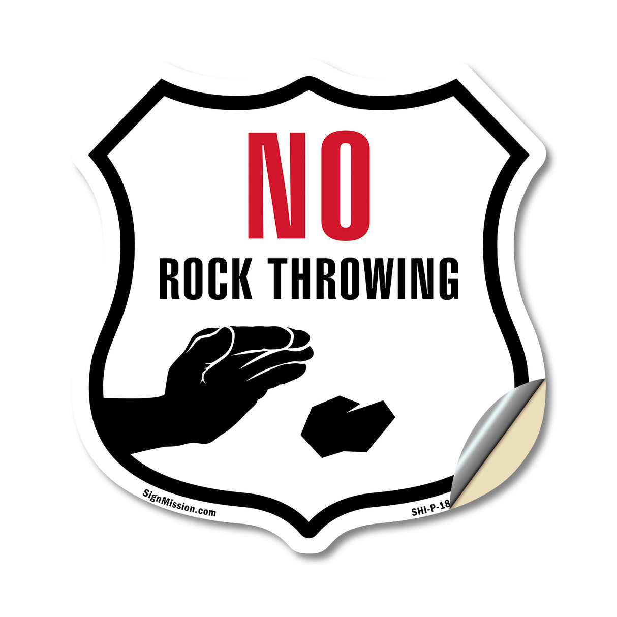 No Rock Throwing