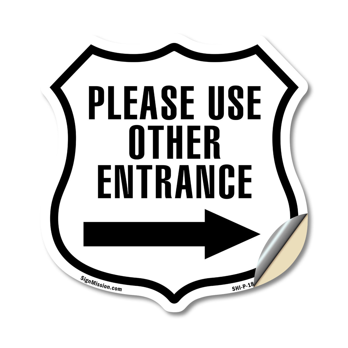 Please Use Other Entrance Right