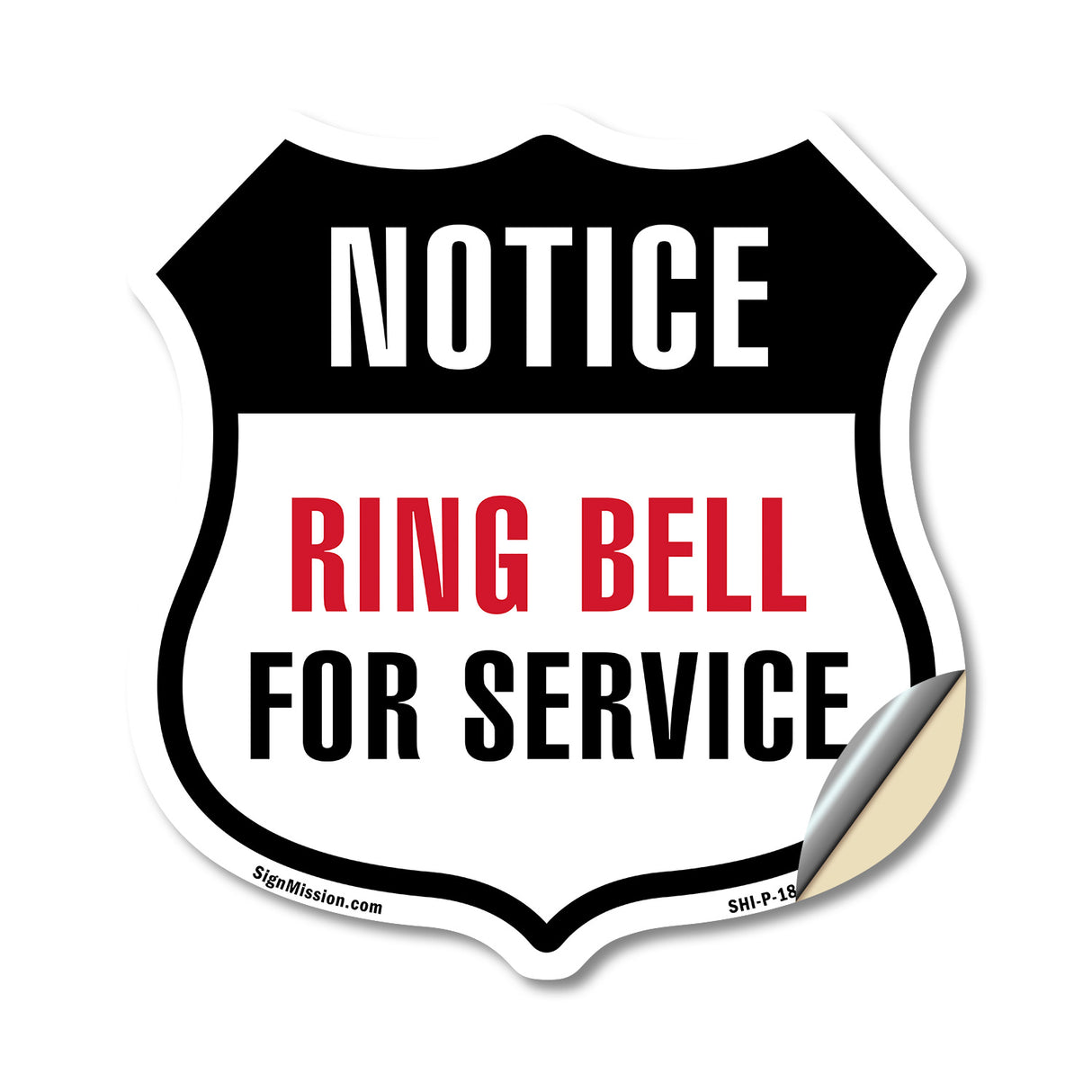 Notice Ring Bell For Service