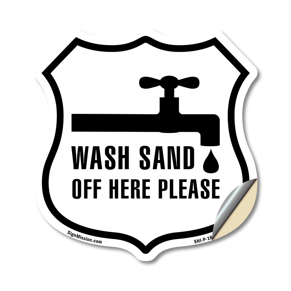 Wash Sand Off Here Please