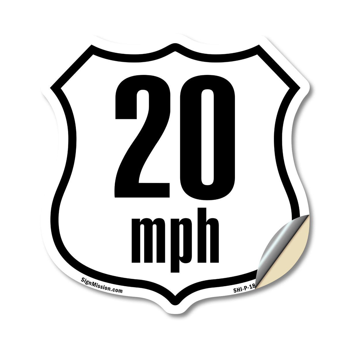 20 MPH Miles Per Hour