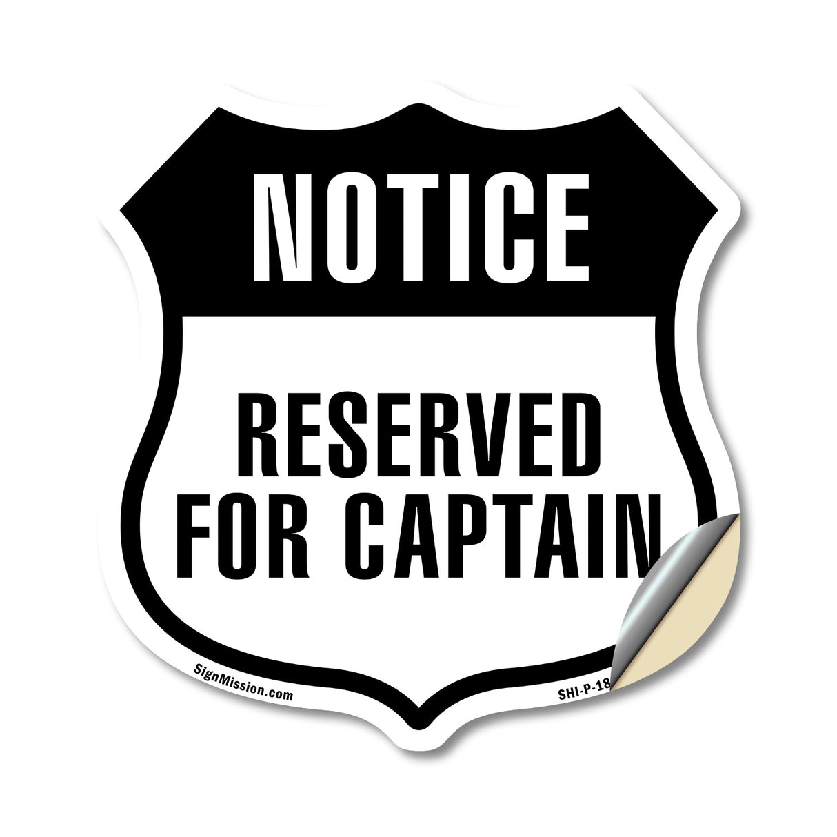 Notice Reserved For Captain