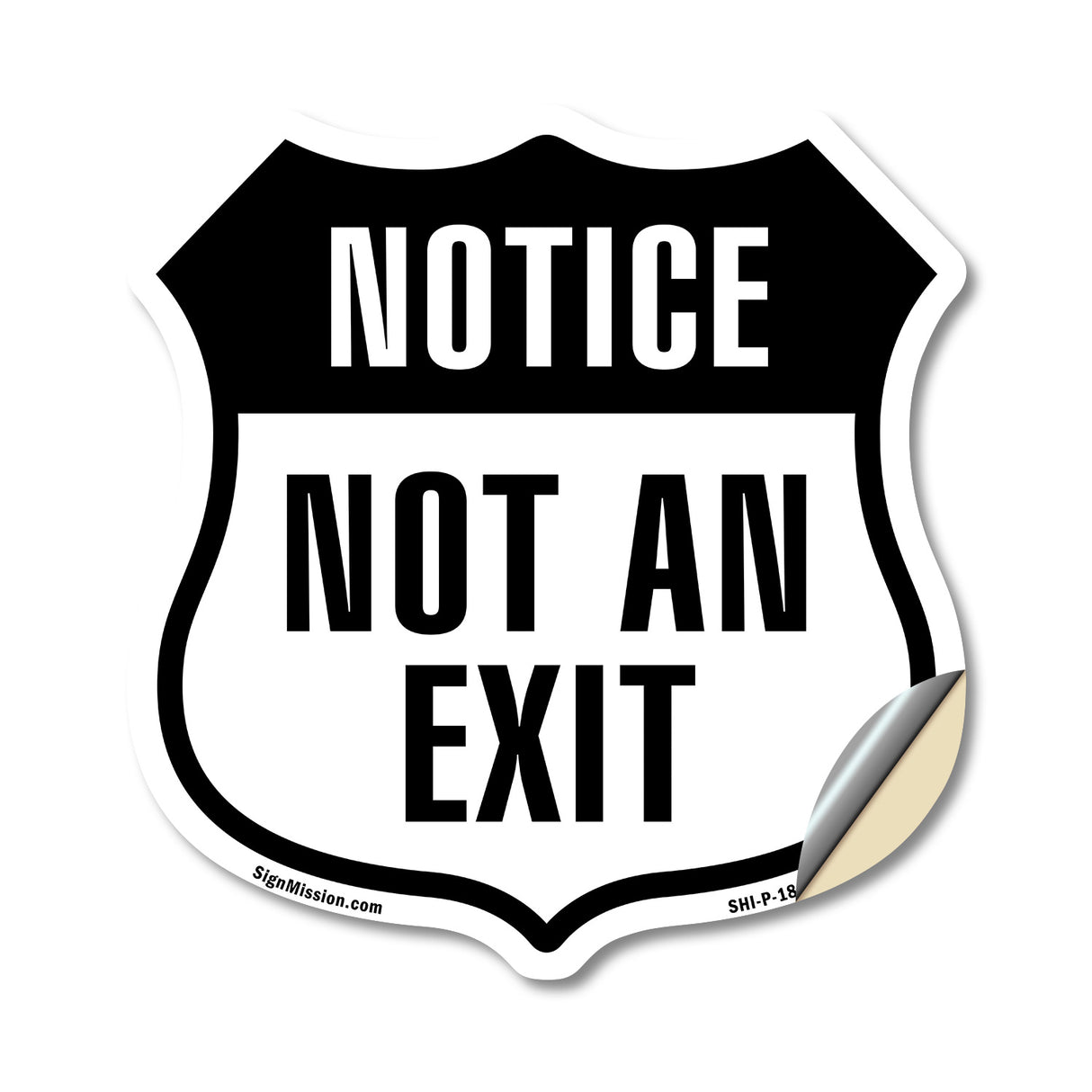 Notice Not an Exit