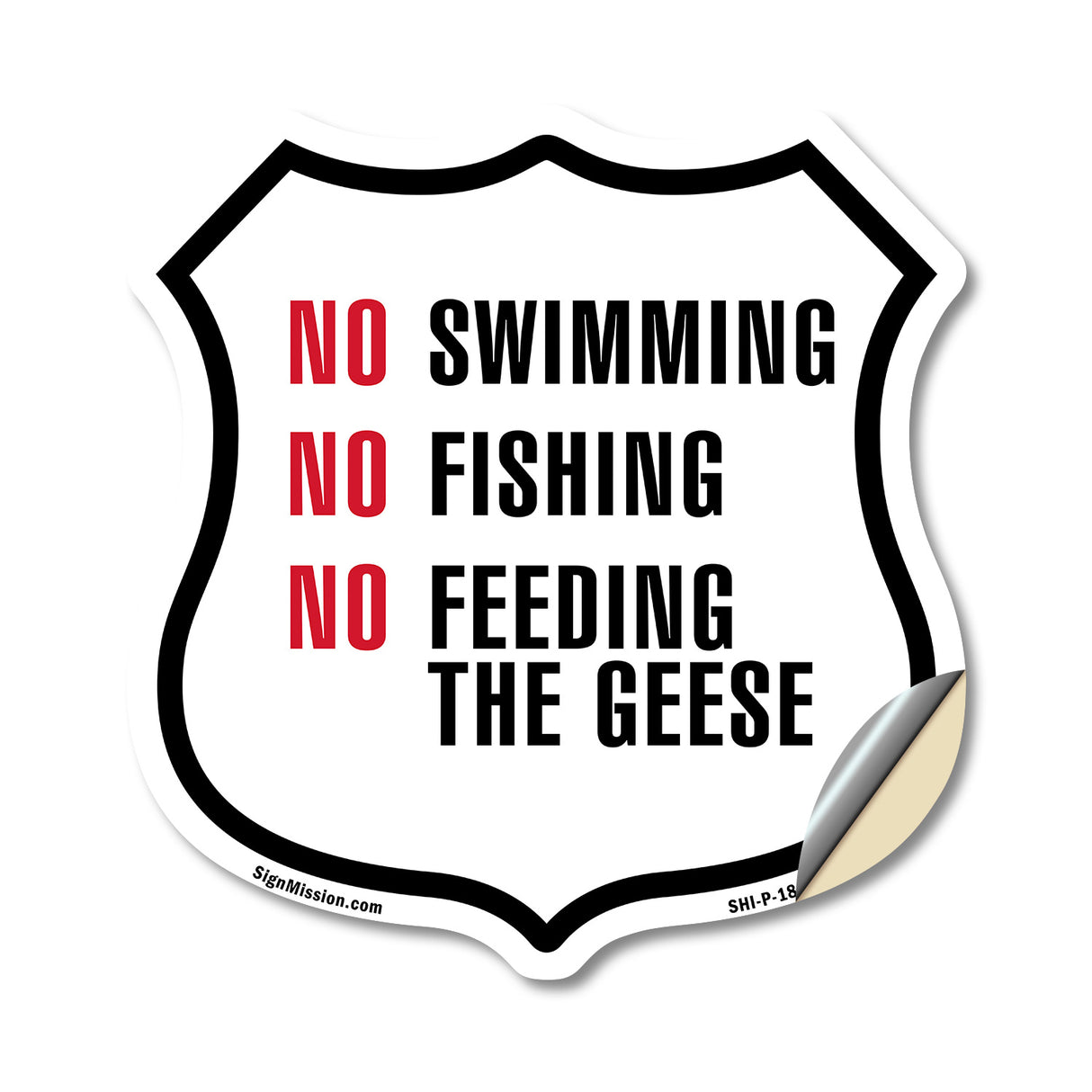 No Swimming No Fishing No Feeding The Geese