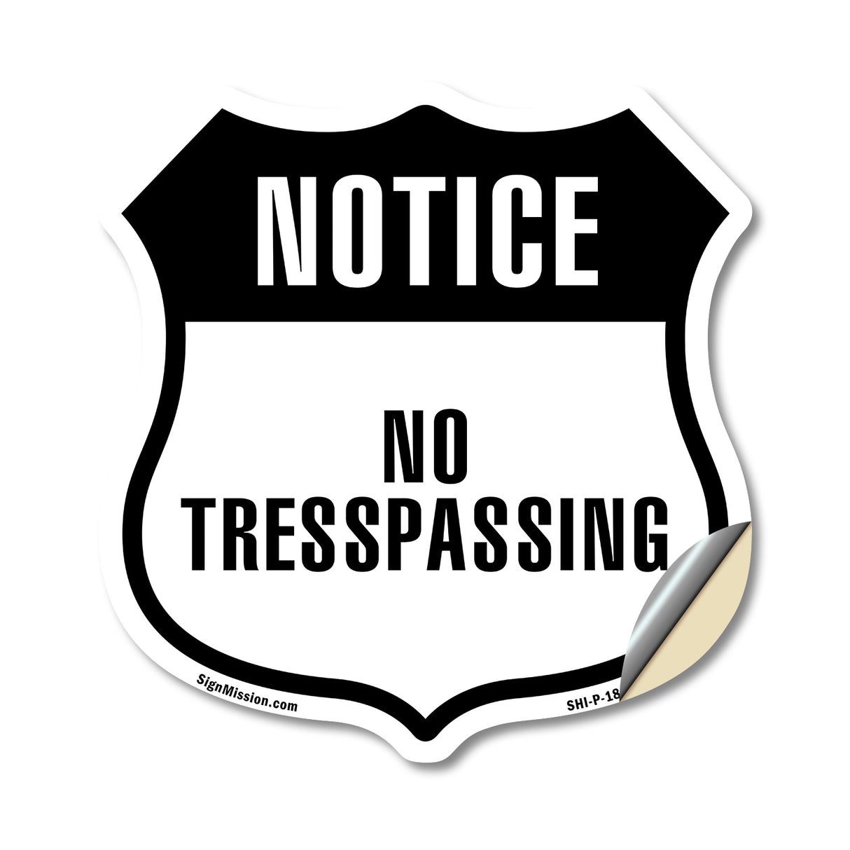 Notice No Trespassing