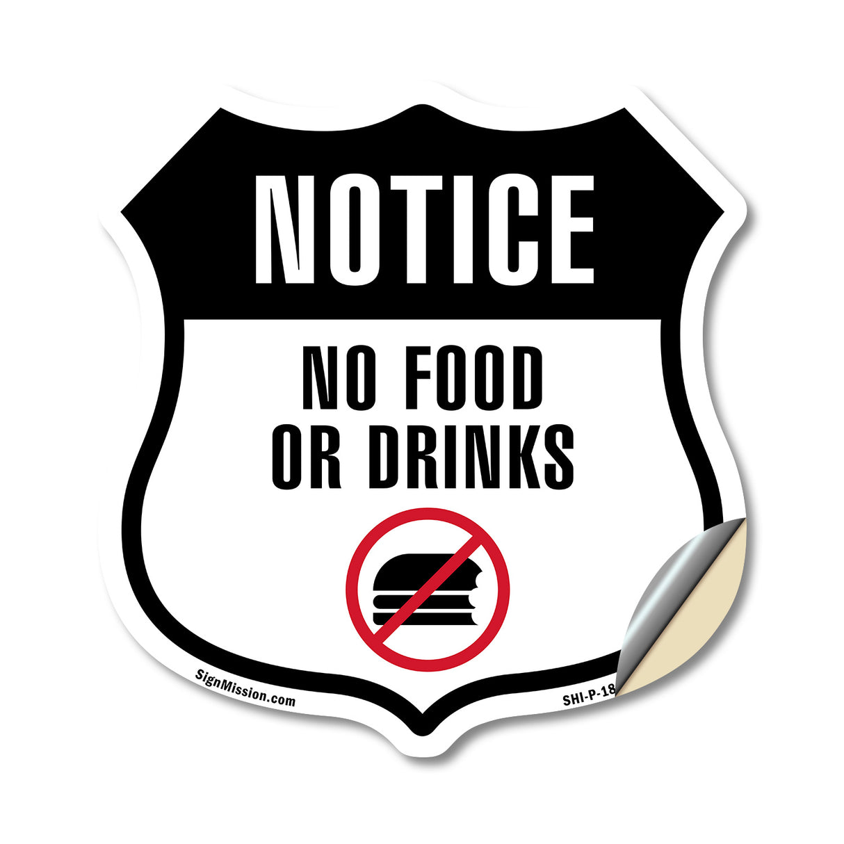 Notice No Food Or Drinks