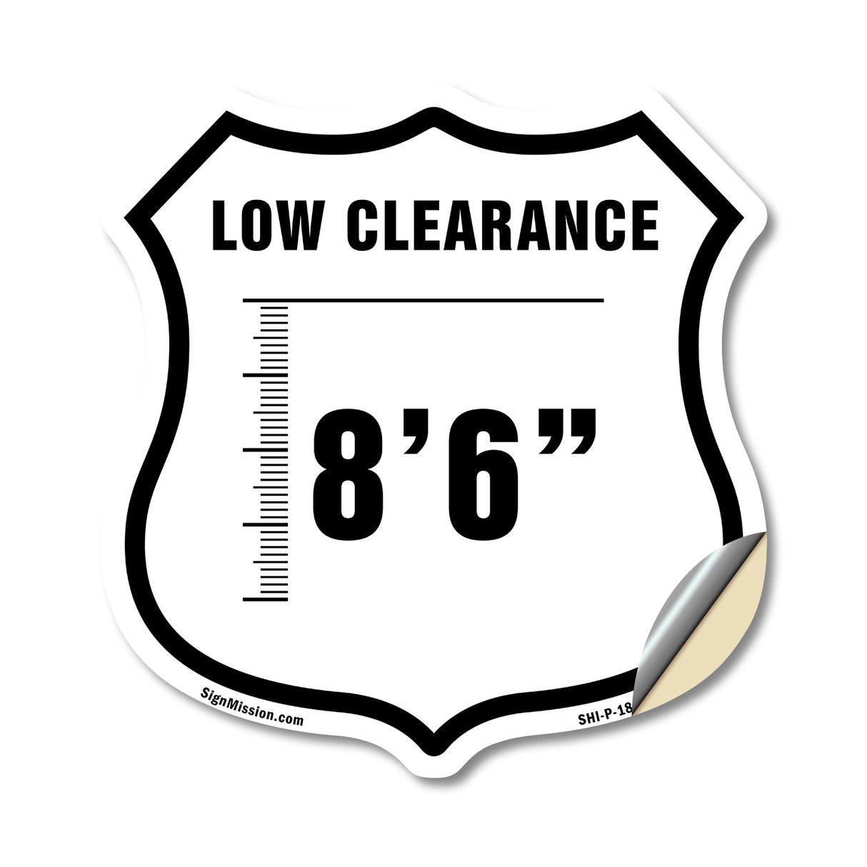 Caution Low Clearance 8-6 ft