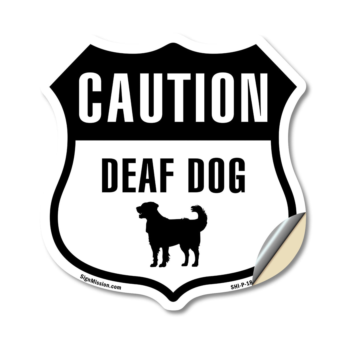Caution Deaf Dog