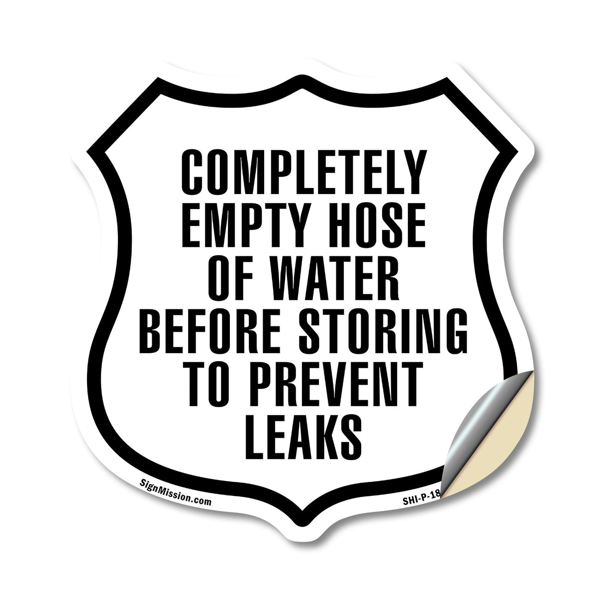 Completely Empty Hose Of Water Before Storing To Prevent Leaks