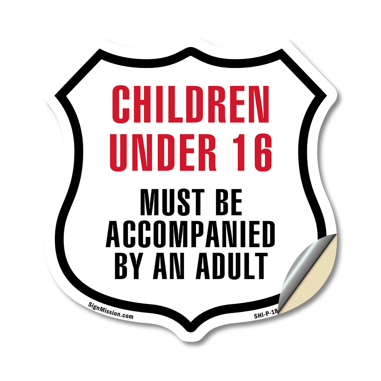 Children Under 16 Must Be Accompanied By An Adult